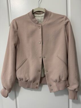Wilfred Blush Pink Bomber Jacket